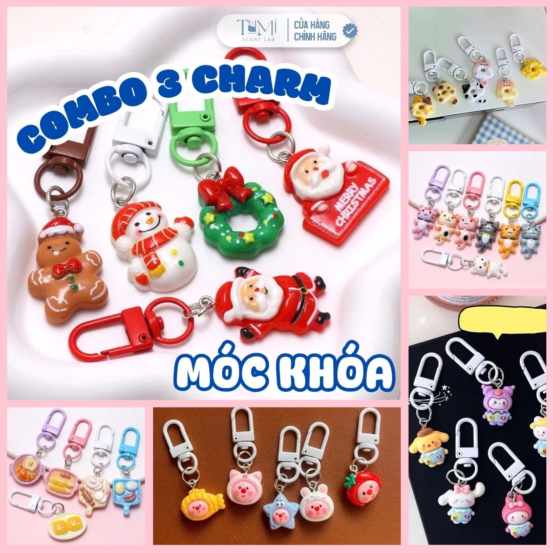 Charm Móc Khóa Dễ Thương – Trang Trí Chìa Khóa, Phụ Kiện Balo