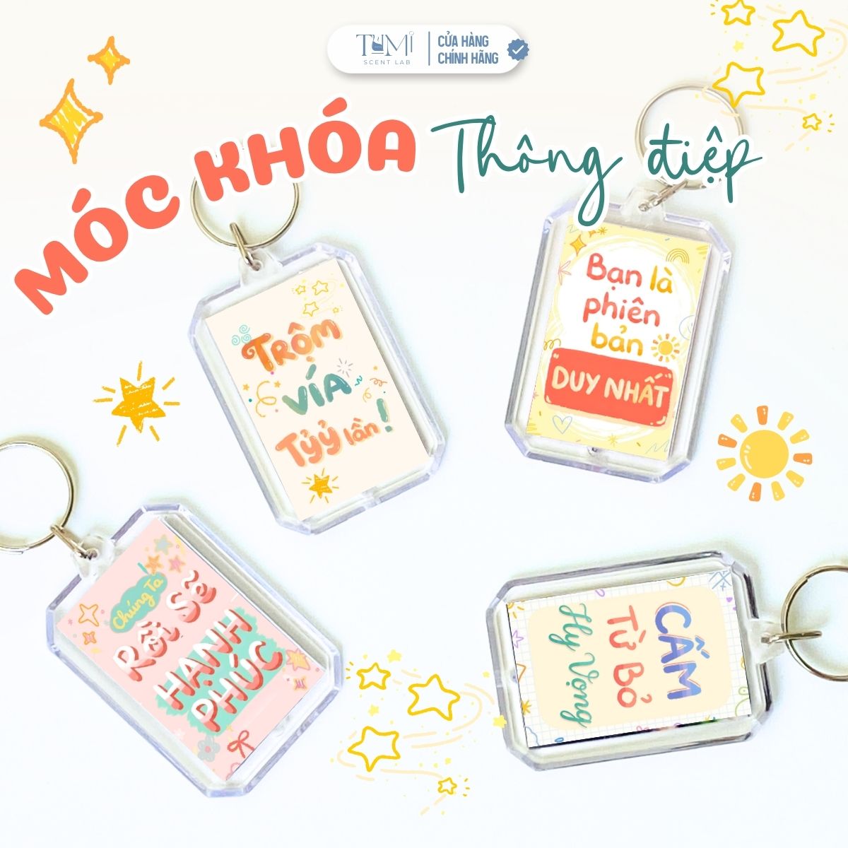Móc Khóa Thông Điệp Truyền Động Lực