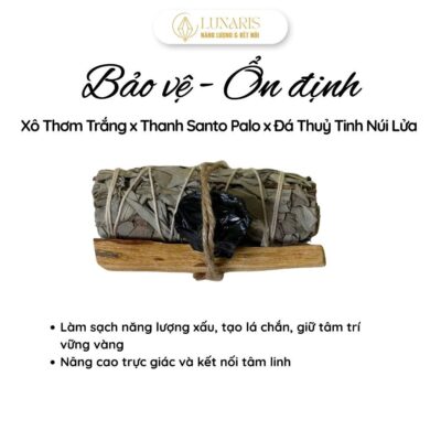 Combo Xông Nhà Xô Thơm, Gỗ Thơm Và Đá Thanh Tẩy Không Gian Sống, Giảm Căng Thẳng,