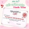 [Quà Tặng] Giấy Chứng Nhận Tình Yêu, Giấy Cam Kết Thương Yêu Tặng Người Yêu Dịp Kỷ Niệm Valentine