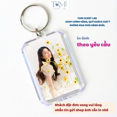 [IN THEO YÊU CẦU] Móc Khoá In Ảnh, Key Chain Mica In Ảnh Có Nội Dung Theo Yêu Cầu Tặng Người Yêu, Bạn Bè