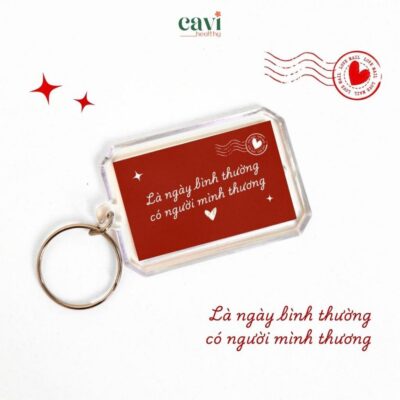 Móc Khóa Thông Điệp– Truyền Động Lực Tích Cực, Trang Trí Balo Túi Xách, Tặng Bạn Bè Đồng Nghiệp