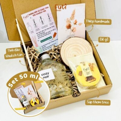 Hộp Quà Tinh Dầu Và Sáp Thơm – Set Quà Cao Cấp Thơm Phòng, Tặng Người Thân, Người Yêu Dịp Đặc Biệt
