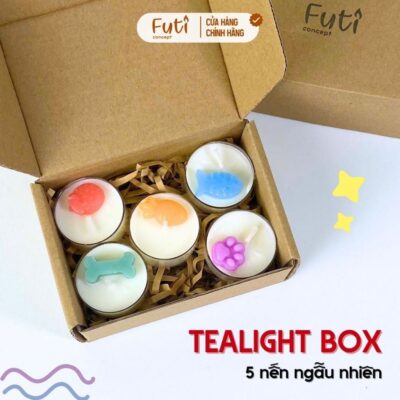 Set Nến Tealight Topping Dễ Thương – Trang Trí Không Gian, Quà Tặng Người Yêu Bạn Bè