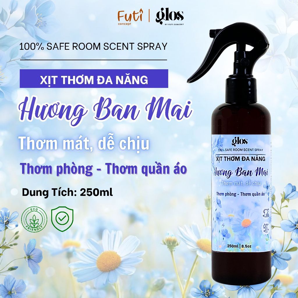 Xịt Thơm Đa Năng Hương Nước Hoa Cao Cấp, Thơm Phòng, Thơm Quần Áo, Khử Mùi Ẩm Mốc, Lưu Hương Lâu