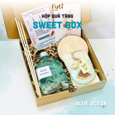 Hộp Quà Tặng Sáp Thơm và Tinh Dầu Khuếch Tán Giftbox Tặng Người Yêu, Tinh Dầu Khuếch Tán Sweet Box