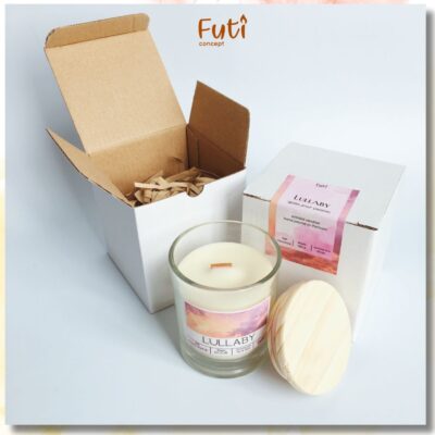 Nến Thơm Cao Cấp Hương Lullaby Hoa Cúc Dại, Candle Cup 120gram Ngủ Ngon