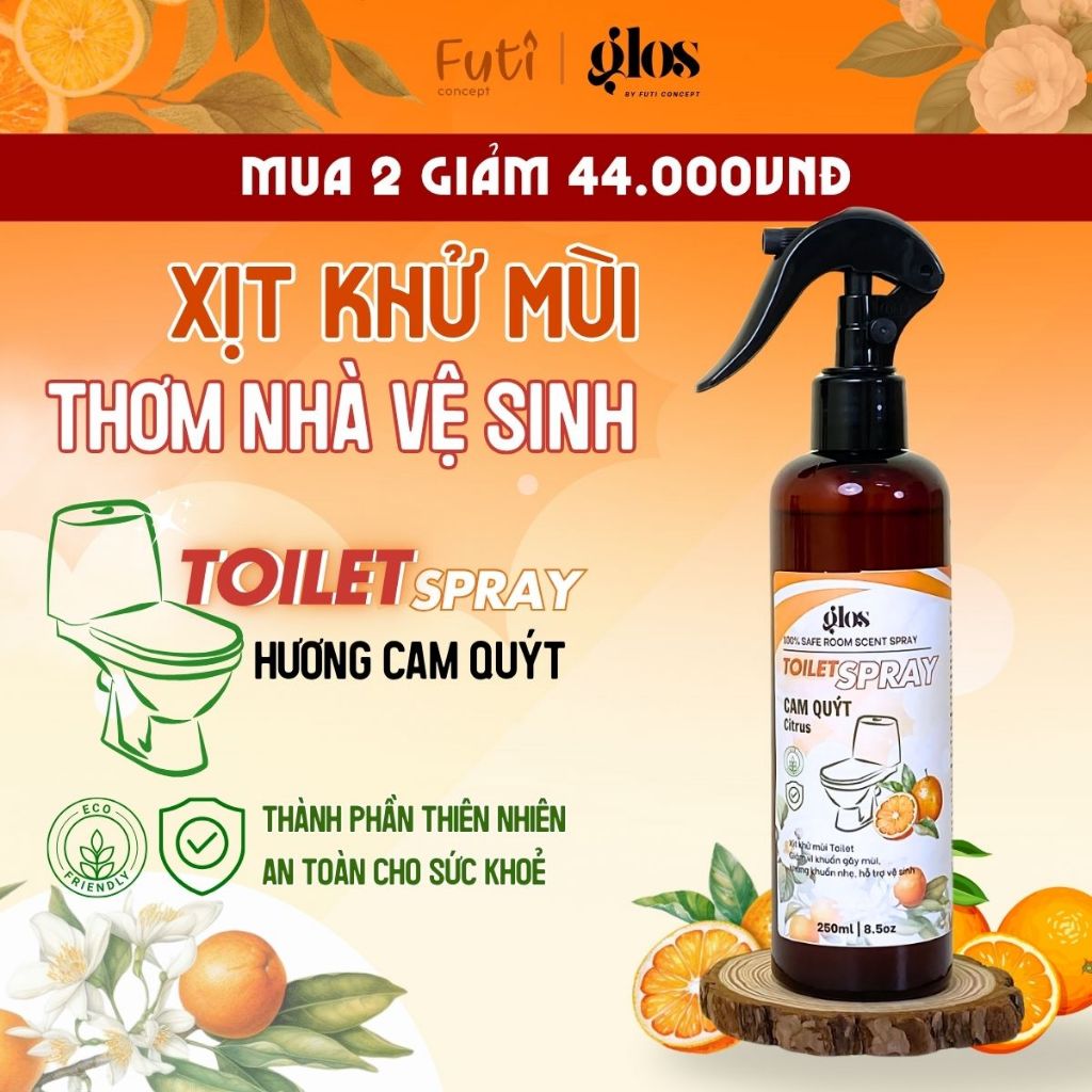 Xịt Khử Mùi Nhà Vệ Sinh Hương Cam Quýt
